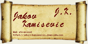 Jakov Kamišević vizit kartica